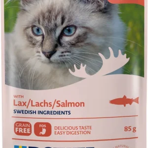Sparpaket 12 x 85 g Bozita Häppchen in Gelee mit Lachs Katzen Nassfutter Direkt Vom Hersteller